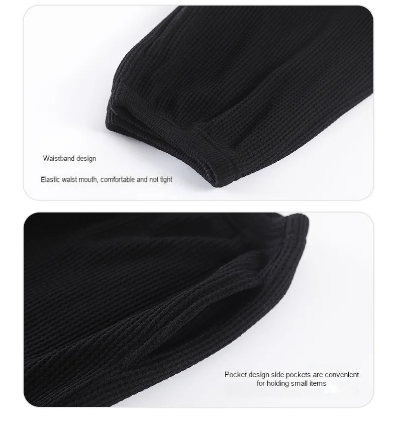 QANSCOCO Women's Cotton Pajama Set – Full Sleeve, Ankle-Length Pants with Letter Pattern for Spring