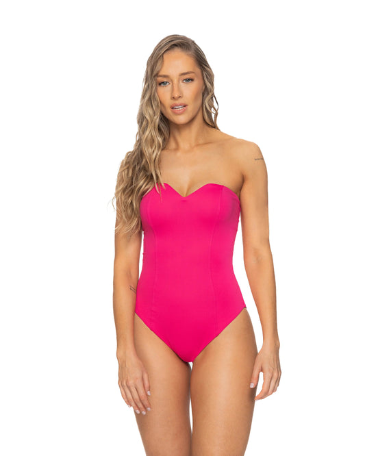Flattering Sweetheart Neckline Strapless Swimsuit - Perfect for Poolside Elegance