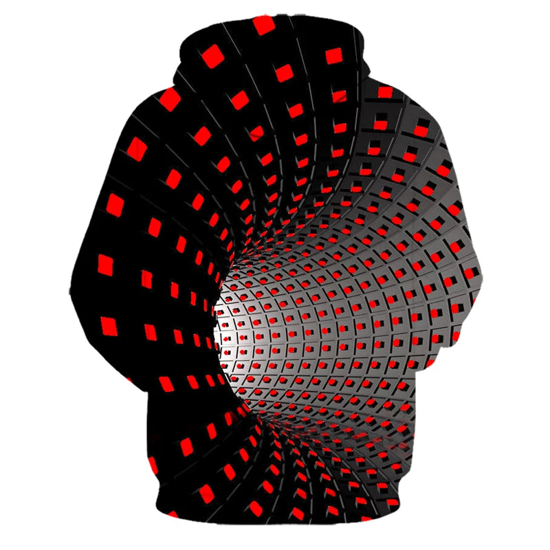 Men's Casual Hooded Hoodie with Print Design by NoEnName_Null – Perfect for Spring and Autumn