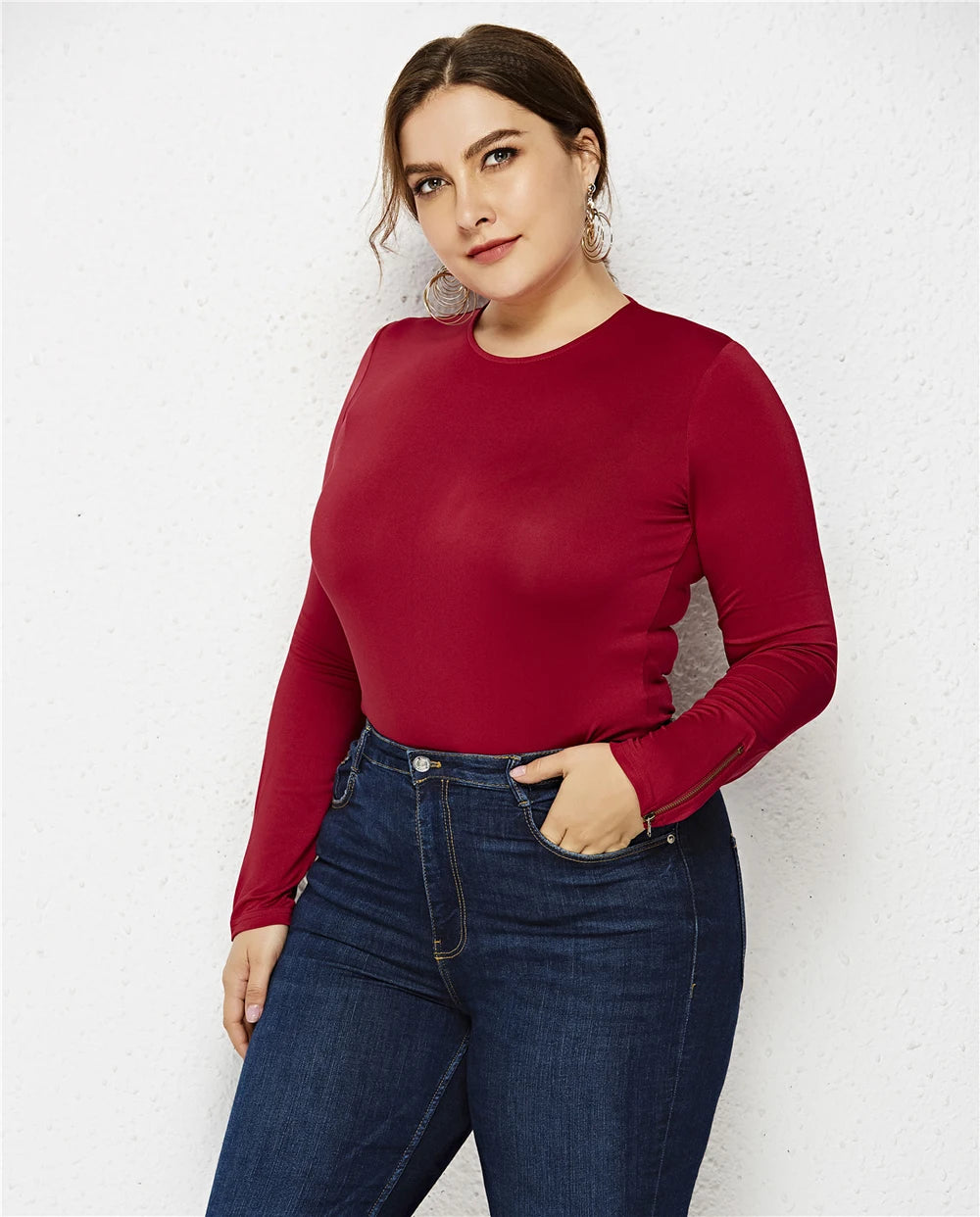 Autumn Winter Clothes Women 2022 Female Top Long Sleeve Shirt Oversize Body Suit Basic Extra Large Size 5XL 6XL Free Shipping