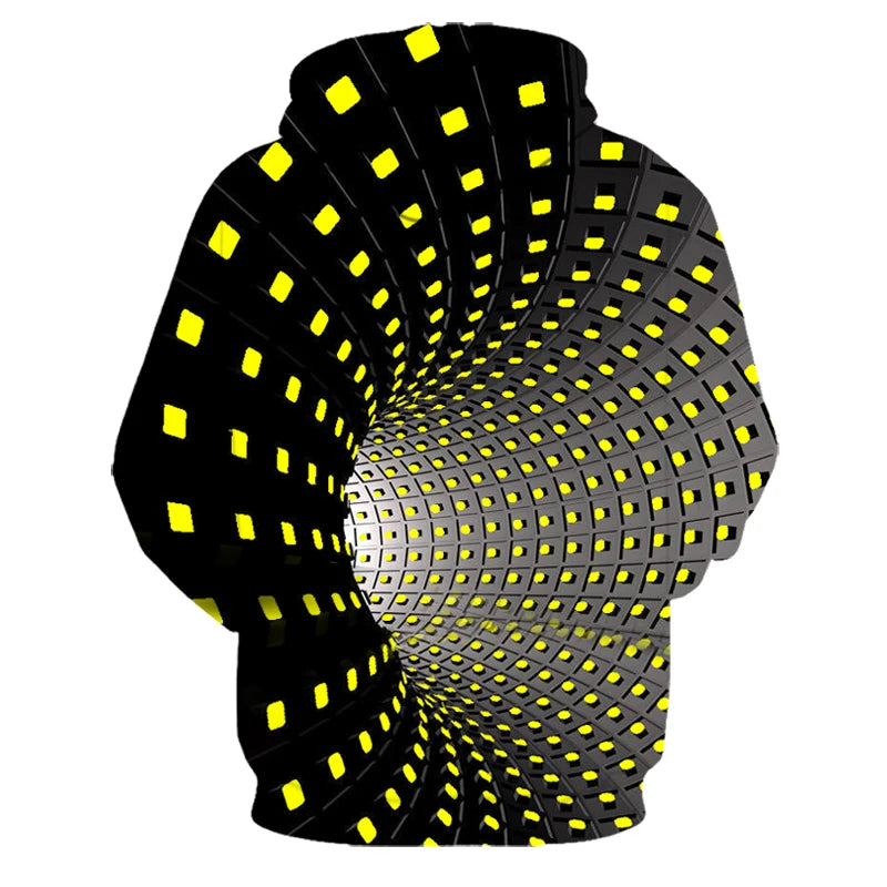 Men's Casual Hooded Hoodie with Print Design by NoEnName_Null – Perfect for Spring and Autumn