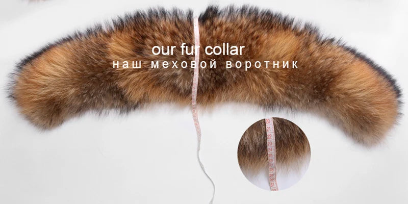 FURARISTOCRAT Women's Thick Real Fur Coat with Hood - Rabbit & Raccoon Dog Fur, Winter 2024