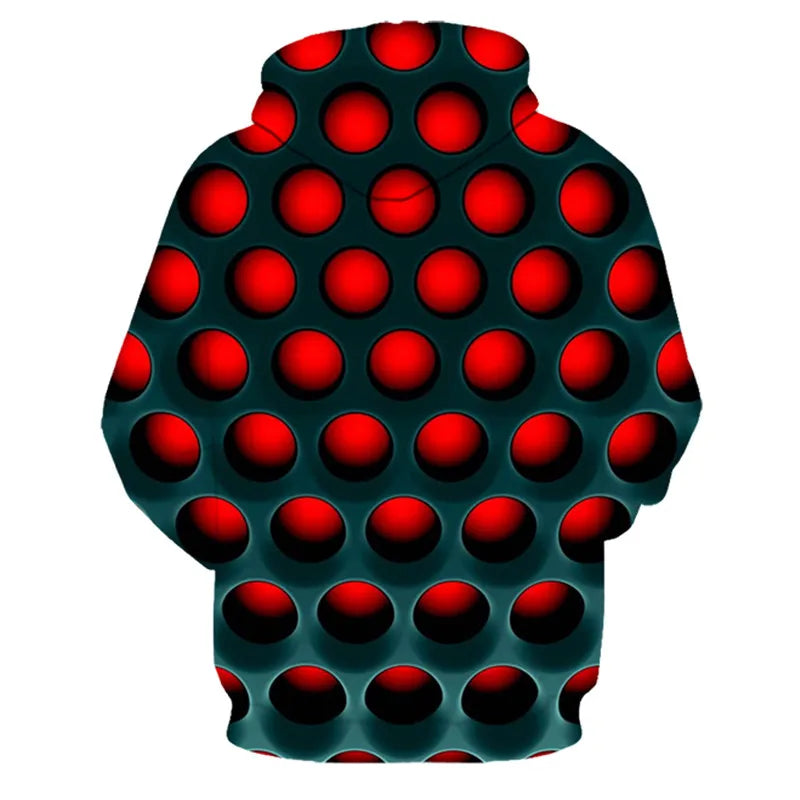 Men's Casual Hooded Hoodie with Print Design by NoEnName_Null – Perfect for Spring and Autumn