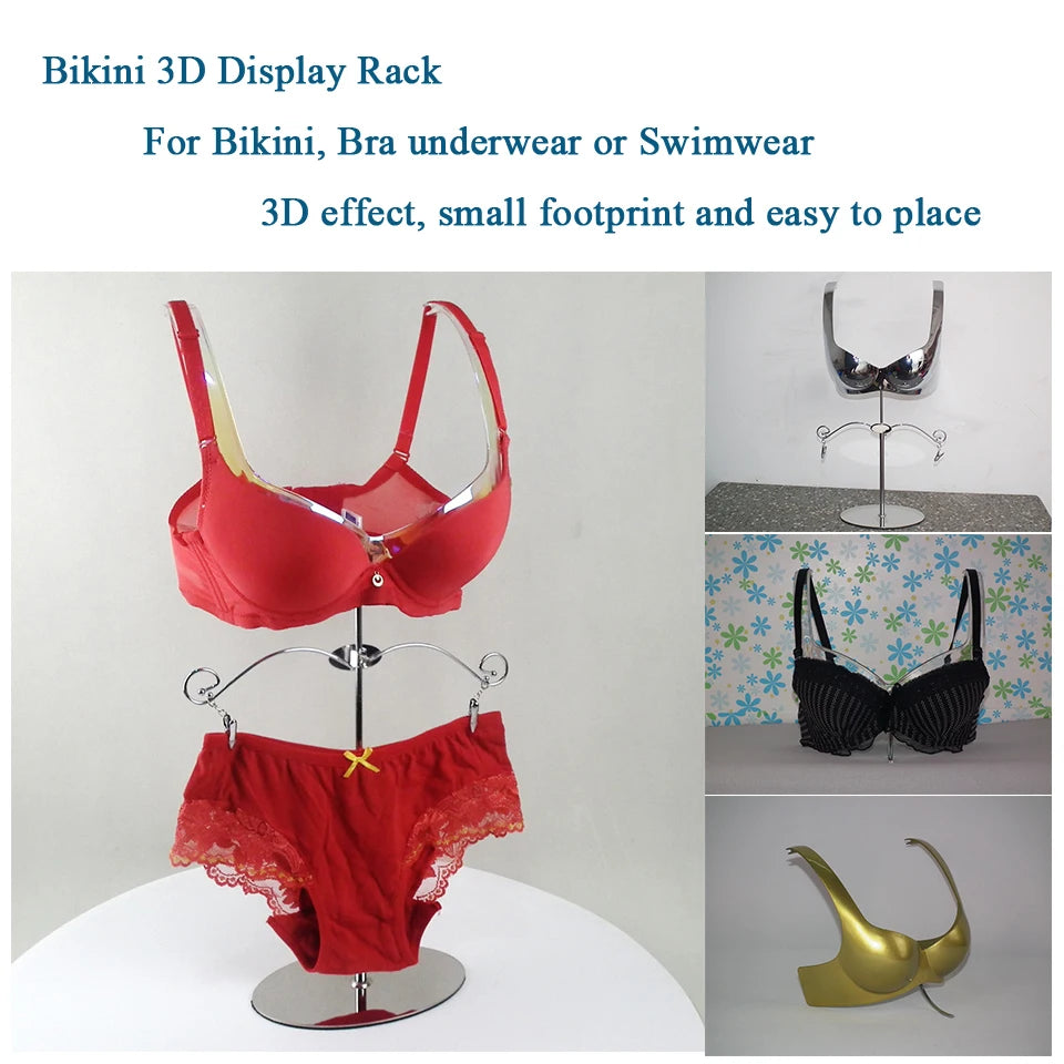 3D Display Rack for Bras, Bikinis & Swimsuits – Compact & Stylish