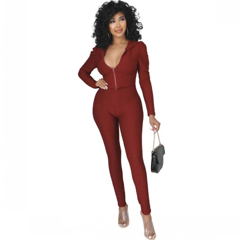 Shuaenls Women's Casual Distressed Denim Pant Set – Full Length Pencil Pants & Frayed Denim Top