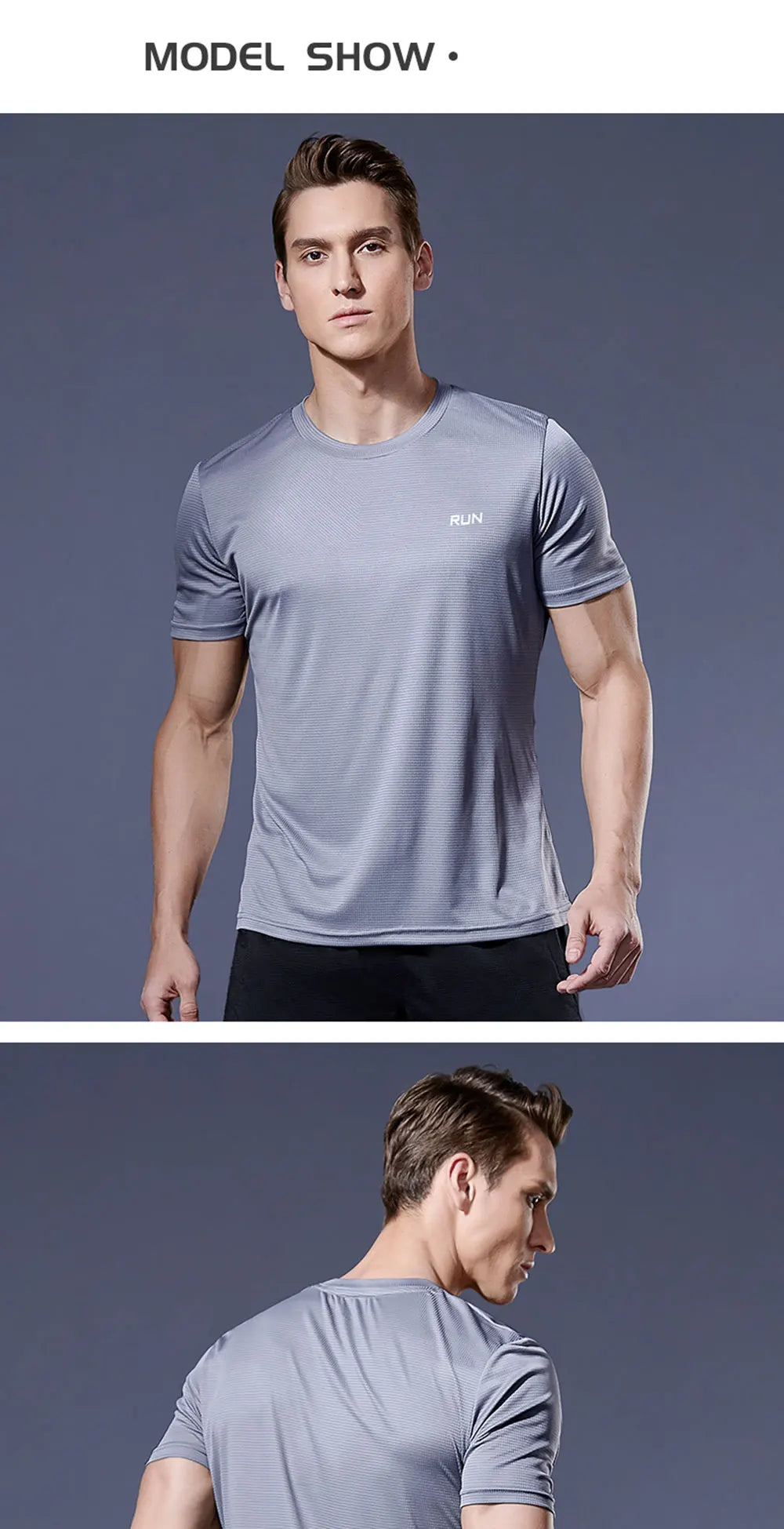 Men’s Quick-Dry Reflective Gym T-Shirt – Anti-Sweat Sportswear for Running, Basketball, Fitness