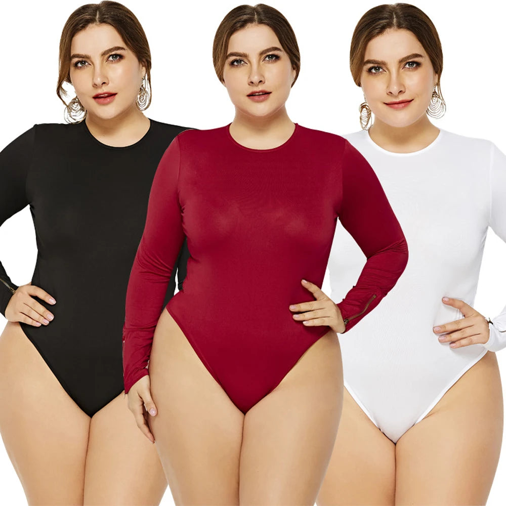 Autumn Winter Clothes Women 2022 Female Top Long Sleeve Shirt Oversize Body Suit Basic Extra Large Size 5XL 6XL Free Shipping
