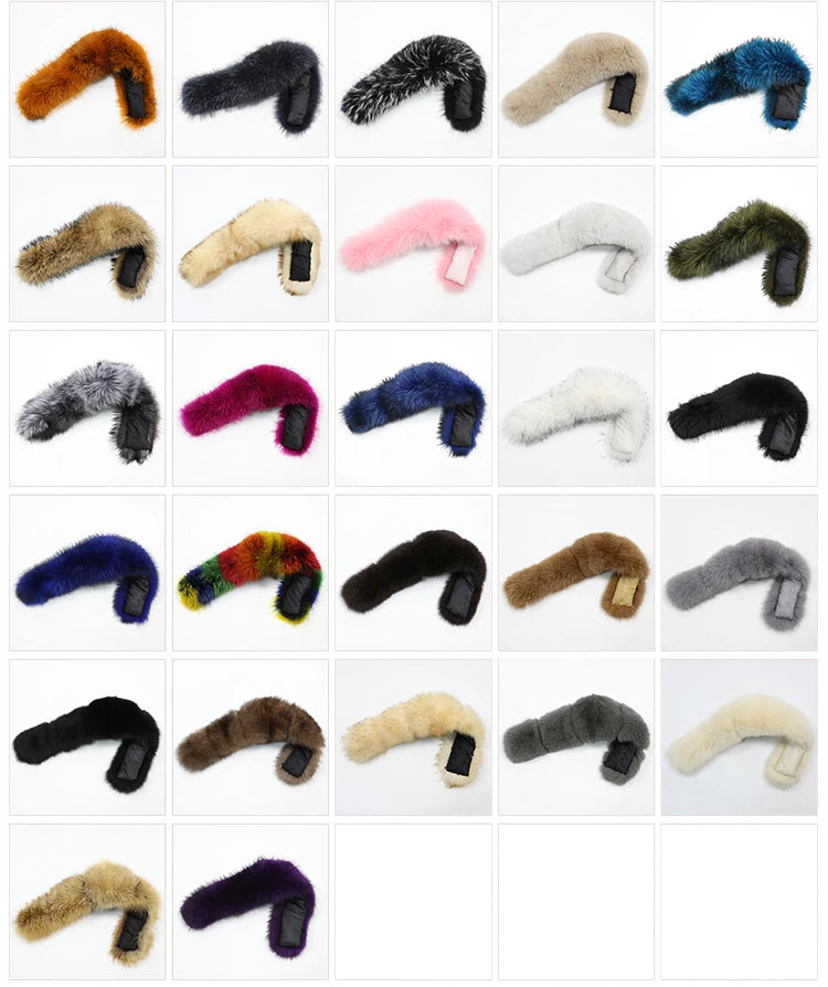 OFTBUY Women's Winter Real Fox Fur Collar Jacket - Warm, Stylish, and Cozy