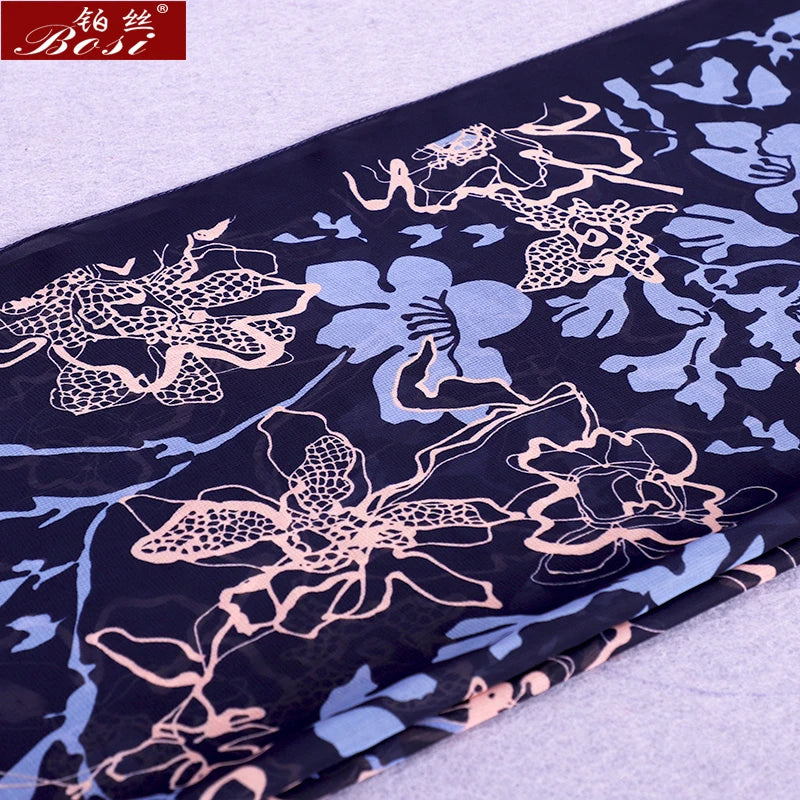 BOSI Women’s Fashionable Chiffon Print Scarf – Soft, Smooth, and Versatile for All Seasons