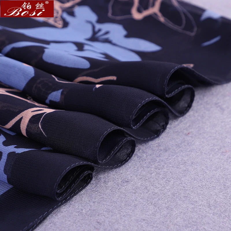 BOSI Women’s Fashionable Chiffon Print Scarf – Soft, Smooth, and Versatile for All Seasons
