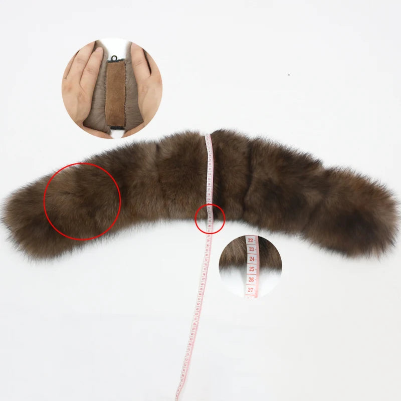 OFTBUY Women's Winter Real Fox Fur Collar Jacket - Warm, Stylish, and Cozy