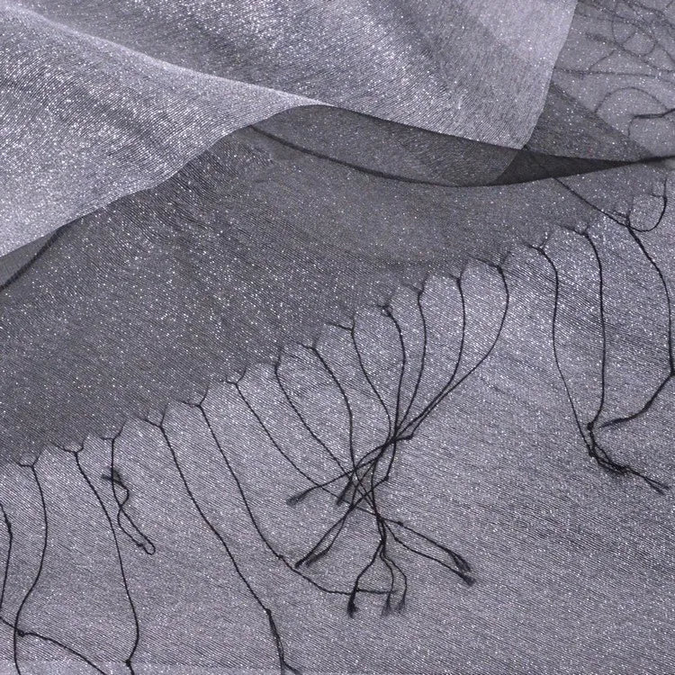 Elegant Mulberry Silk Scarf for Women - Fashion Shawl, Wrap, and Casual Scarf with Tassels