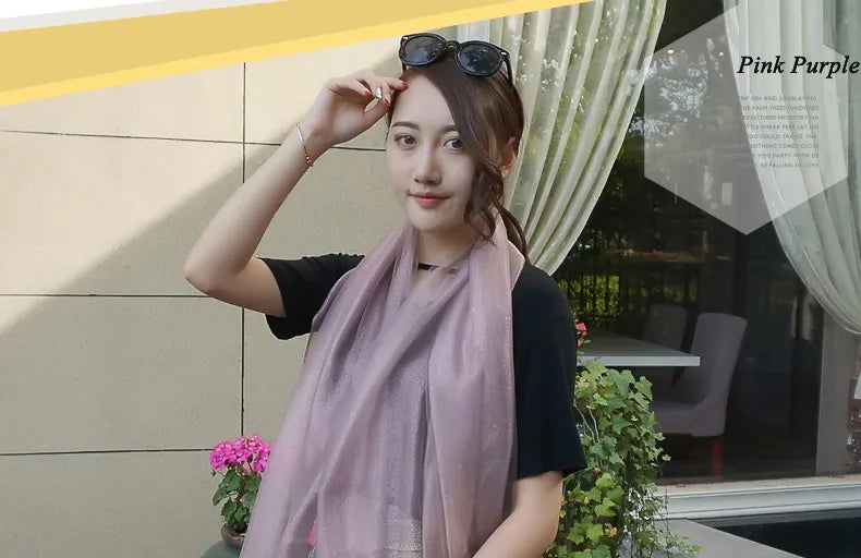 BYSIFA 100% Mulberry Silk Solid Scarf with Tassel – Elegant, Multifunctional Shawl, Wrap, and Scarf for All Seasons
