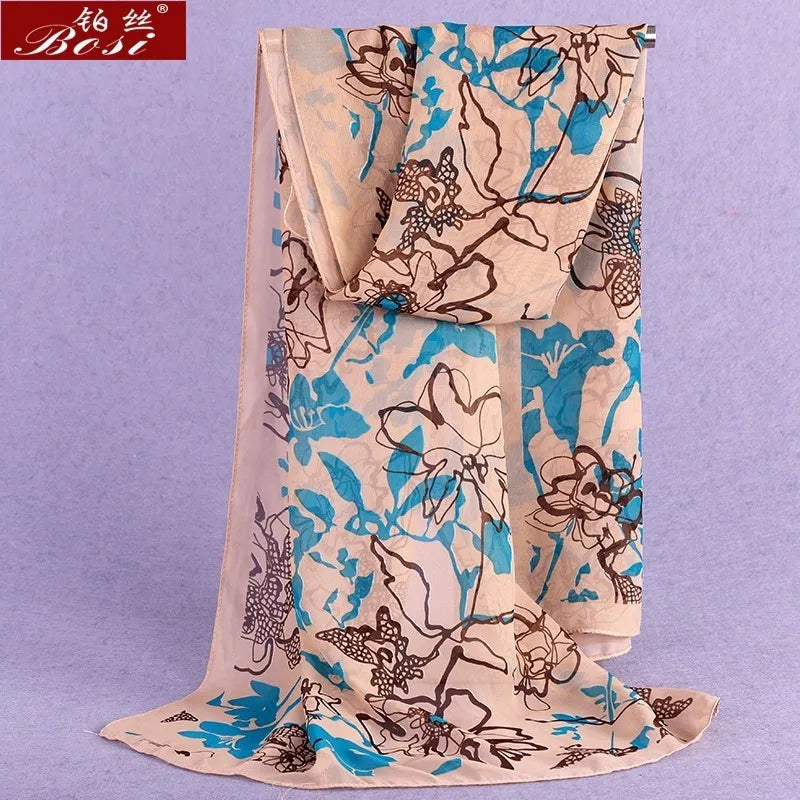 BOSI Women’s Fashionable Chiffon Print Scarf – Soft, Smooth, and Versatile for All Seasons