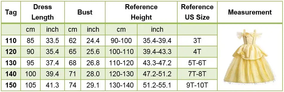 Kids Princess Dressing Girls Belle Party Costume ideally for Birthday designed detailing with Flower Beauty and Fancy Disguise