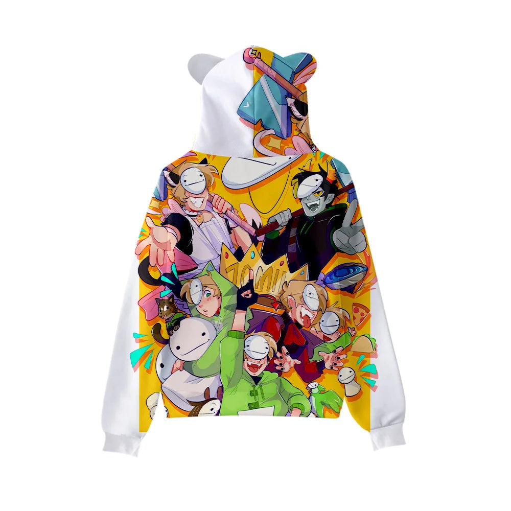 Men’s Casual Cartoon Hooded Hoodie – Spring and Autumn by NoEnName_Null