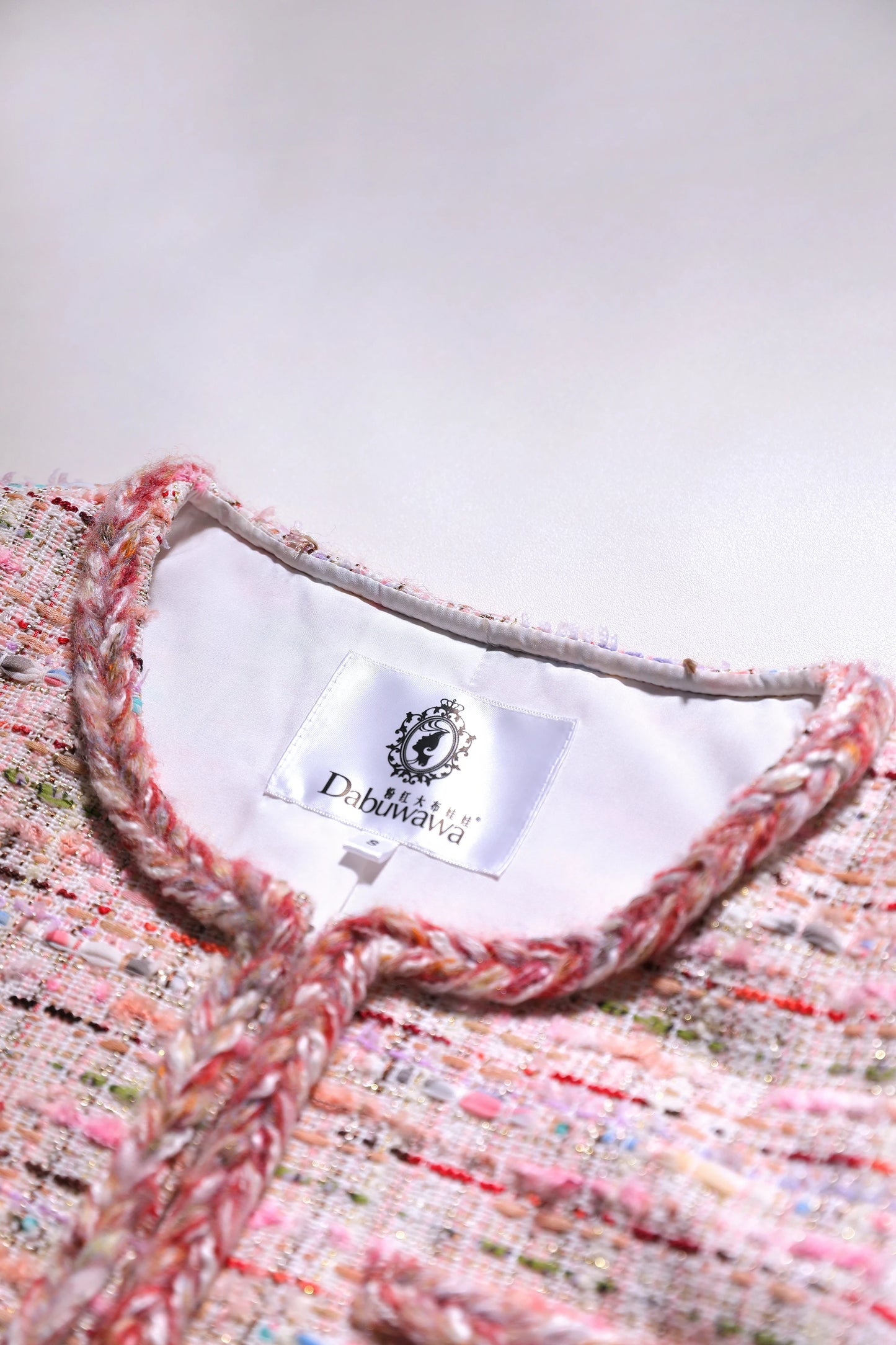 Dabuwawa Women's England Style Plaid A-Line Dress with Tassel, Button, and Patchwork Details – Autumn/Winter Collection