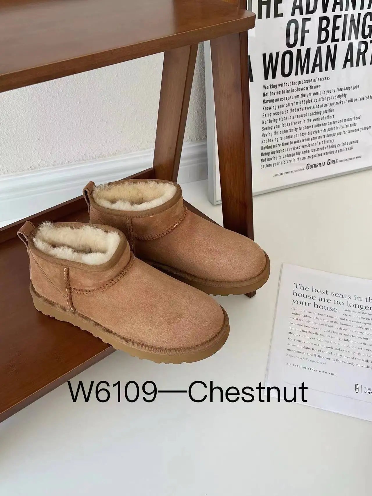 Derbies Women's Winter Fur-Lined Home Cotton Shoes - Waterproof Platform, Sheepskin Insole, Solid Color, Comfortable & Cozy
