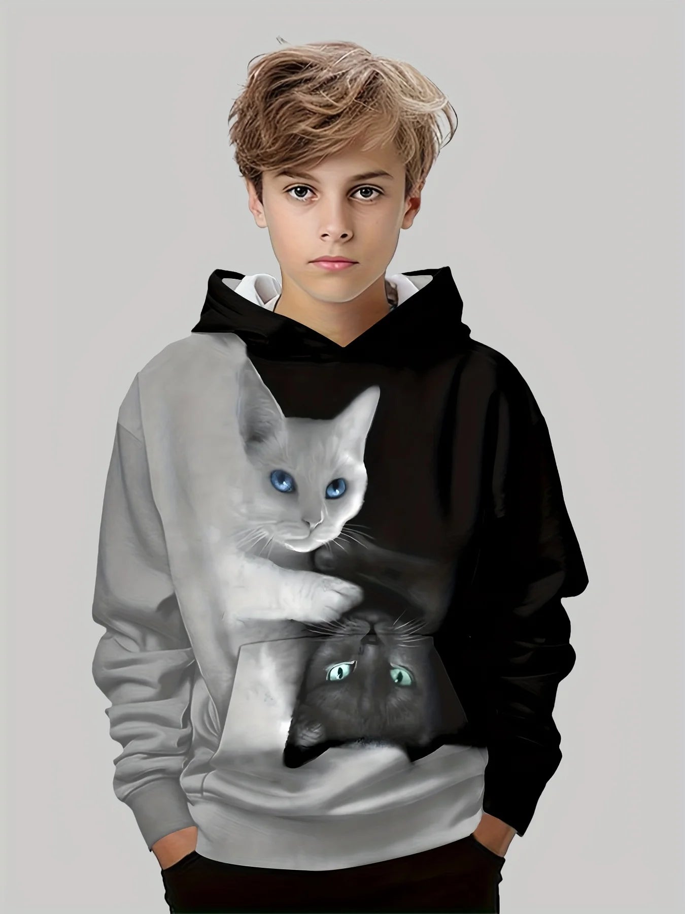 Colorful Cartoon Print Kids Sweatshirt – Casual Pullover for Boys & Girls (Ages 3–12)
