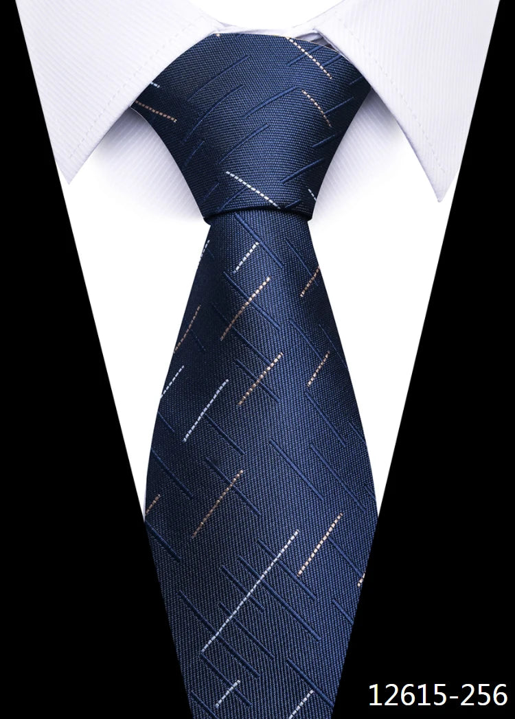 Dark Blue wedding Neck silk Tie 