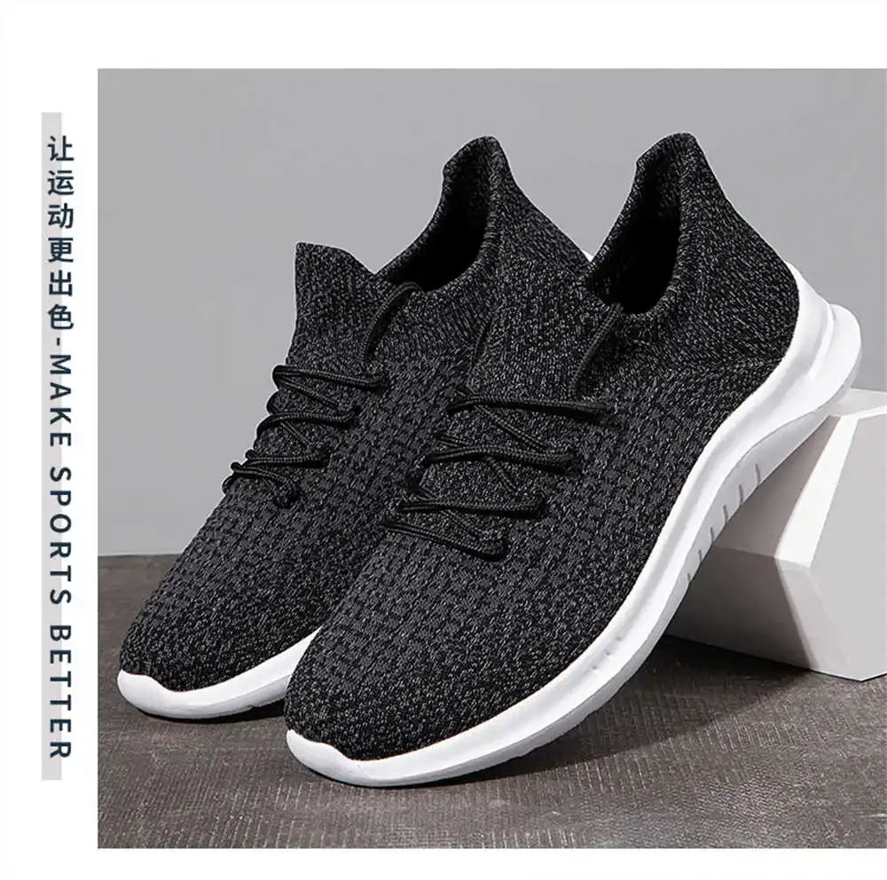 Hundunsnake Men's Breathable Mesh Lace-Up Sports Loafers - Stylish & Comfortable Casual Shoes