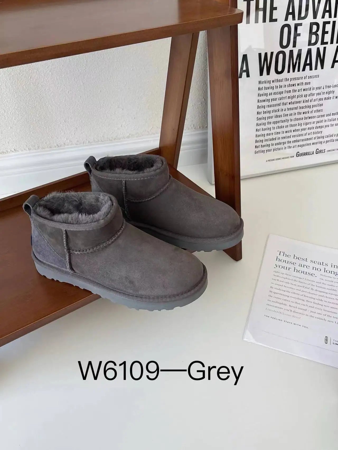 Derbies Women's Winter Fur-Lined Home Cotton Shoes - Waterproof Platform, Sheepskin Insole, Solid Color, Comfortable & Cozy