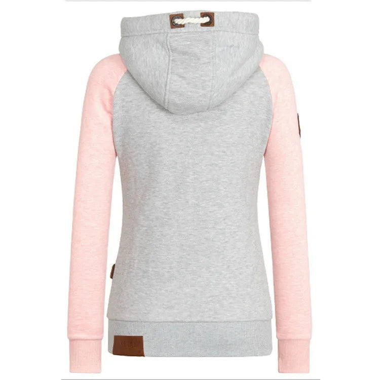 Btsukimi Women's Slim Fit Hooded Zip-Up Sweatshirt - Casual Spring & Autumn Jacket
