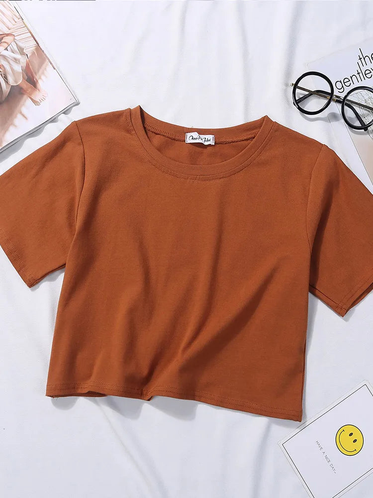 Women's Casual O-Neck Loose Fit Short Sleeve Tee – Summer 2025 | Dozw