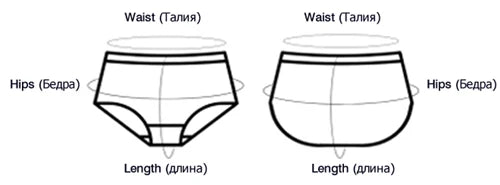 NoEnName Women's Mid-Rise Briefs - Comfortable Polyester & Spandex Underwear with Print Pattern