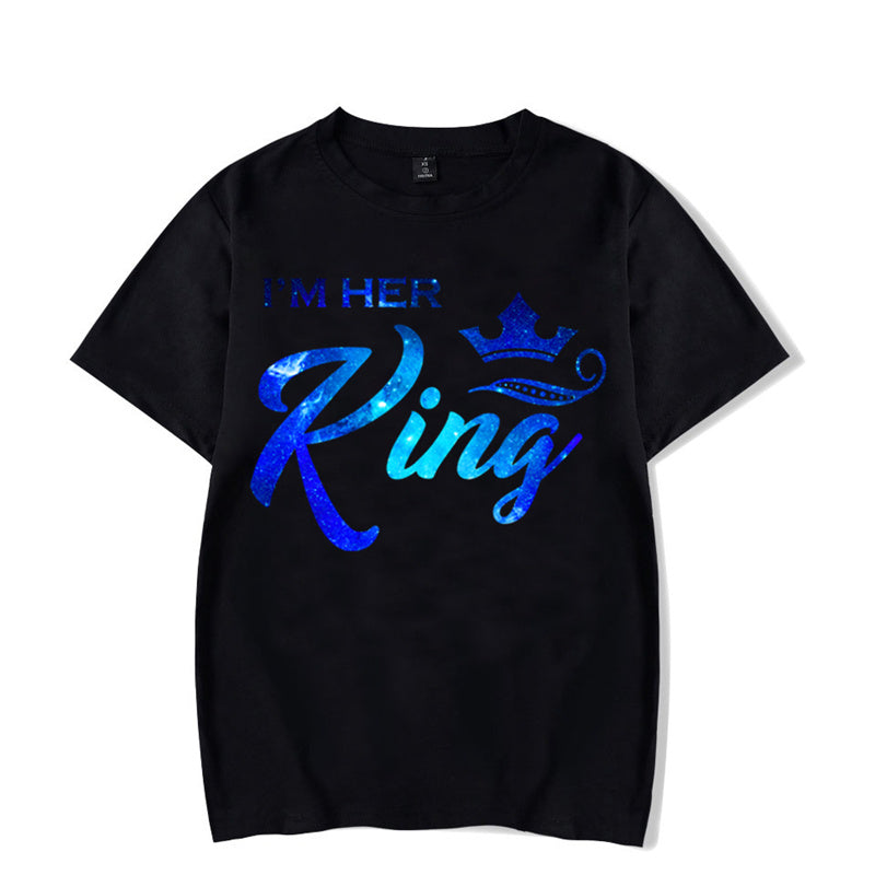 WGTD WISH Funny Animal Print Casual T-Shirt for Women – Summer Couples Matching Tee