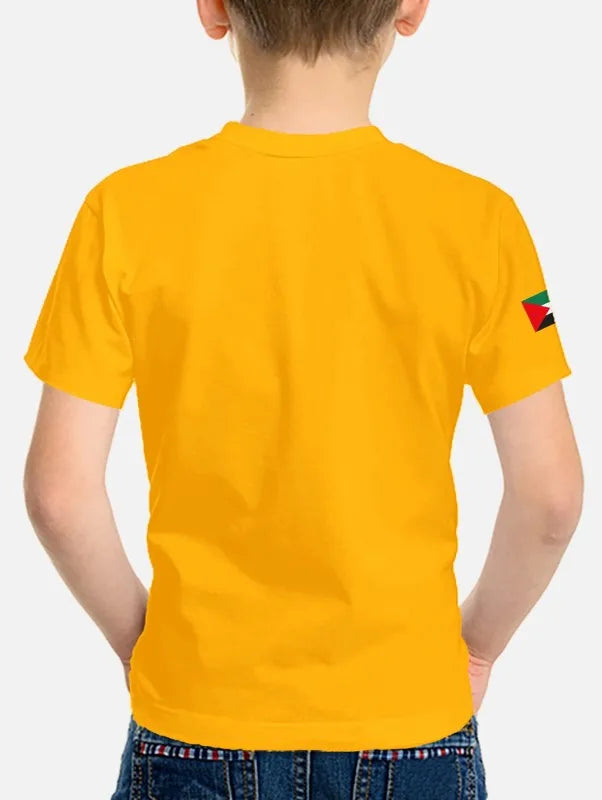 Stylish Printed Microfiber T-Shirt for Boys (Ages 7–13) – Lightweight Summer Tee