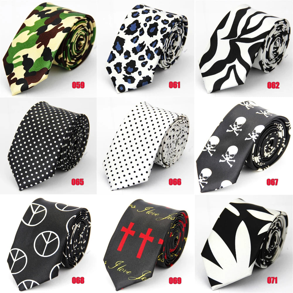 NoEnName_Null Silk Neck Tie - Plaid, Floral, Striped & More