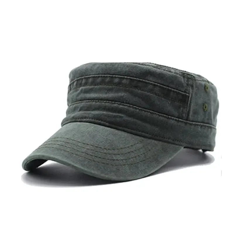 NoEnName_Null Men's Military Hat - Cotton, Sun Protection, Outdoor Gear for All Seasons