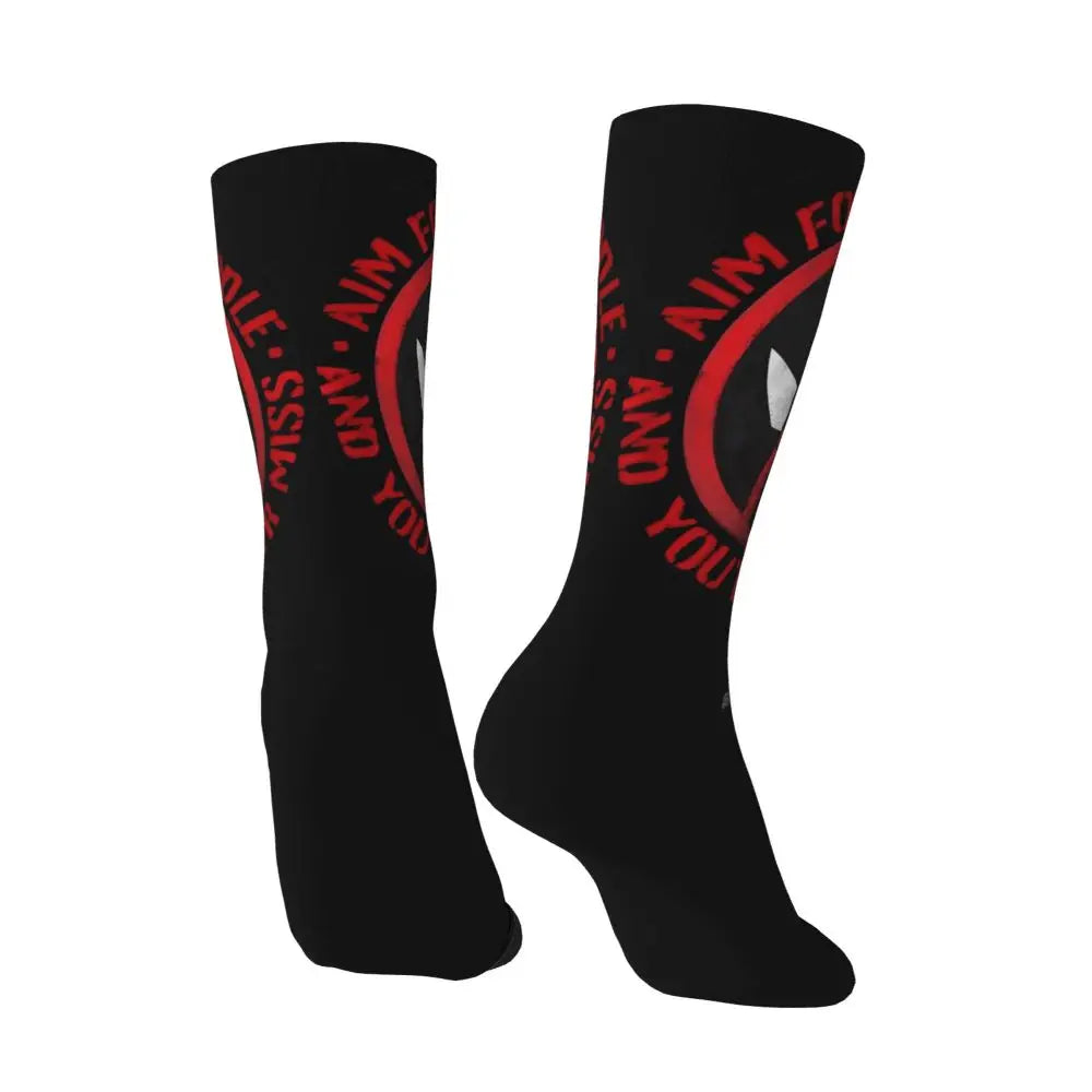 MINISO Deadpool Cosplay Socks - Unisex Movie & TV Accessories