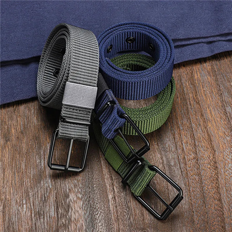 NoEnName_Null Unisex Casual Canvas Belt – Durable, Adjustable, Stylish Accessory