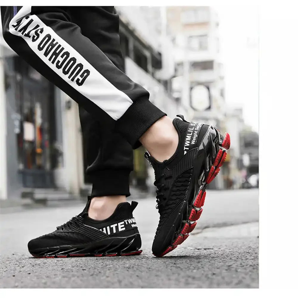 Hundunsnake Men's Breathable Mesh Lace-Up Sports Loafers - Stylish & Comfortable Casual Shoes