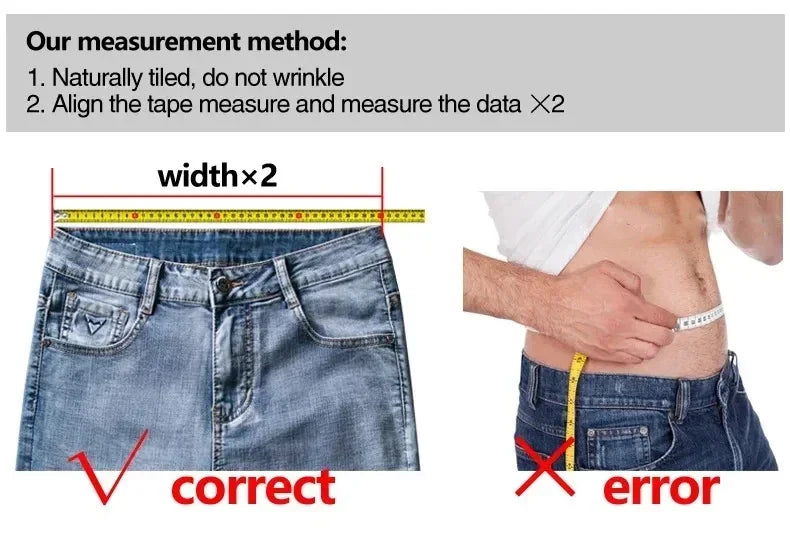 WTHINLEE Men's Smart Casual Mid-Waist Denim Jeans - Straight Fit, Full-Length, Midweight