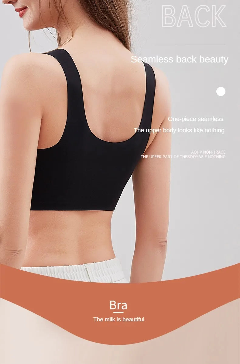 KING'S FAITH Women's Floral Push-Up Bra - Wire-Free, Front Closure, Everyday Comfort