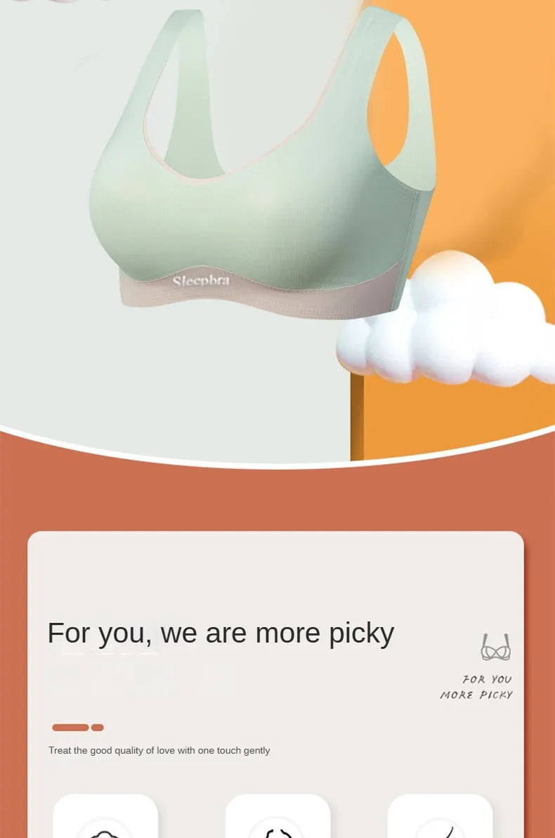 KING'S FAITH Women's Floral Push-Up Bra - Wire-Free, Front Closure, Everyday Comfort