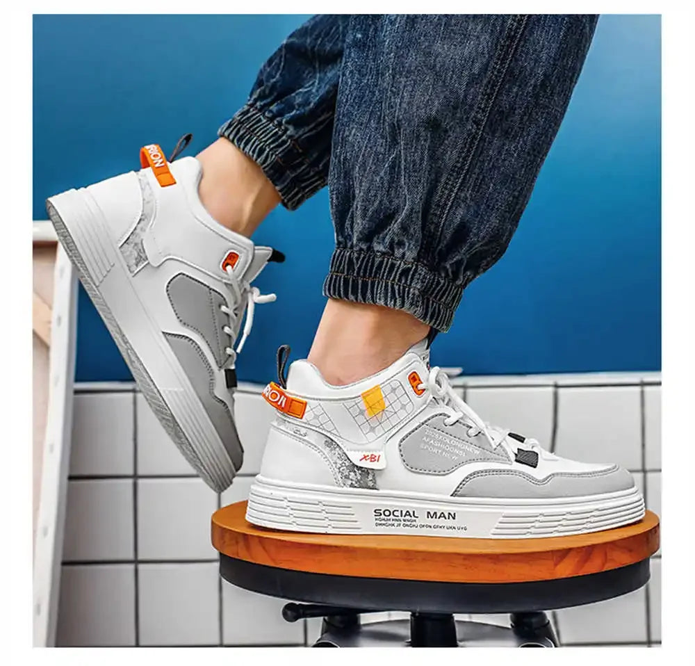 Hundunsnake Breathable Lace-Up Casual Sneakers - Non-Slip & Comfortable for Every Season