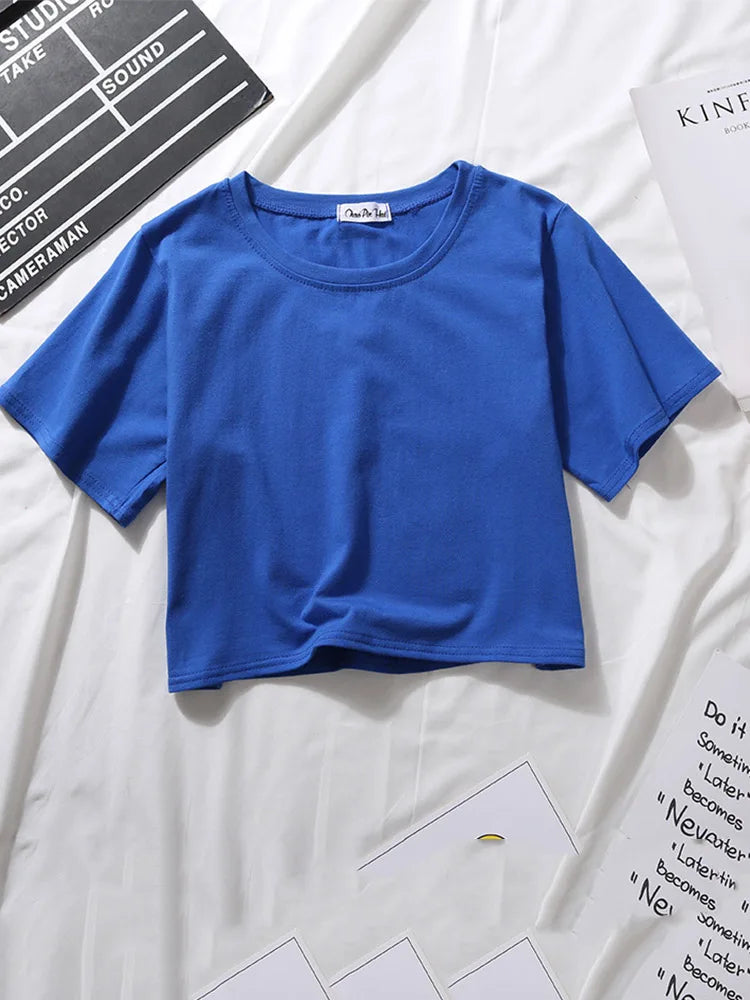 Women's Casual O-Neck Loose Fit Short Sleeve Tee – Summer 2025 | Dozw