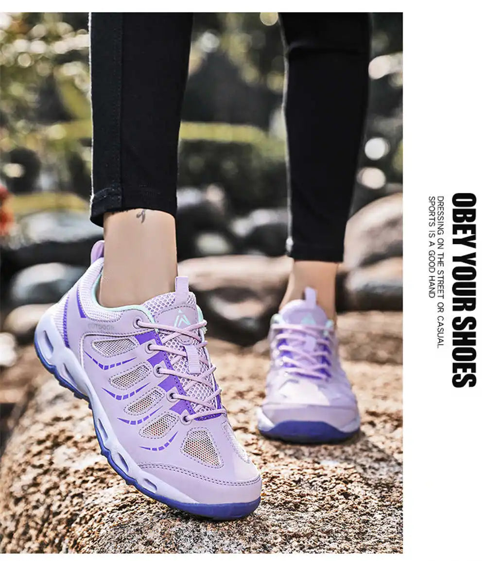 Wolf Who Men’ss Breathable Mesh Sneakers - All-Terrain Quick Drying Casual Sports Shoes