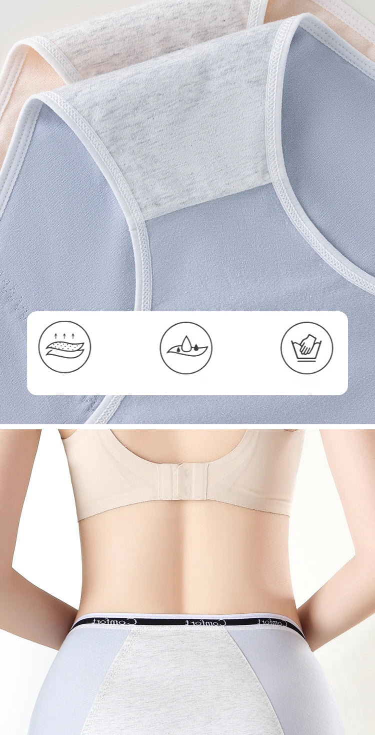 Chen Asta Women High-Rise Cotton Briefs Comfortable & Soft Menstrual Panties (Multiple Sizes)
