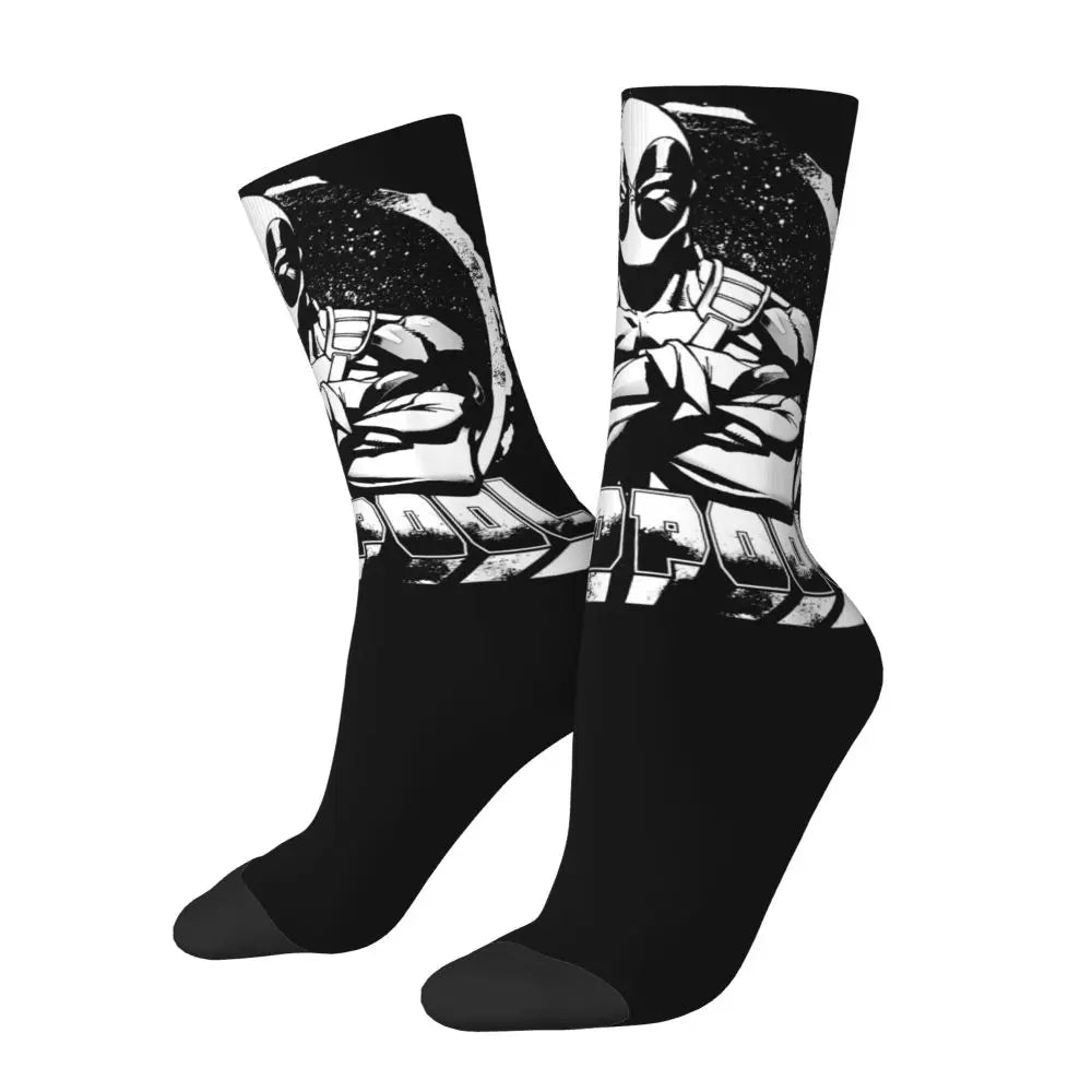 MINISO Deadpool Cosplay Socks - Unisex Movie & TV Accessories