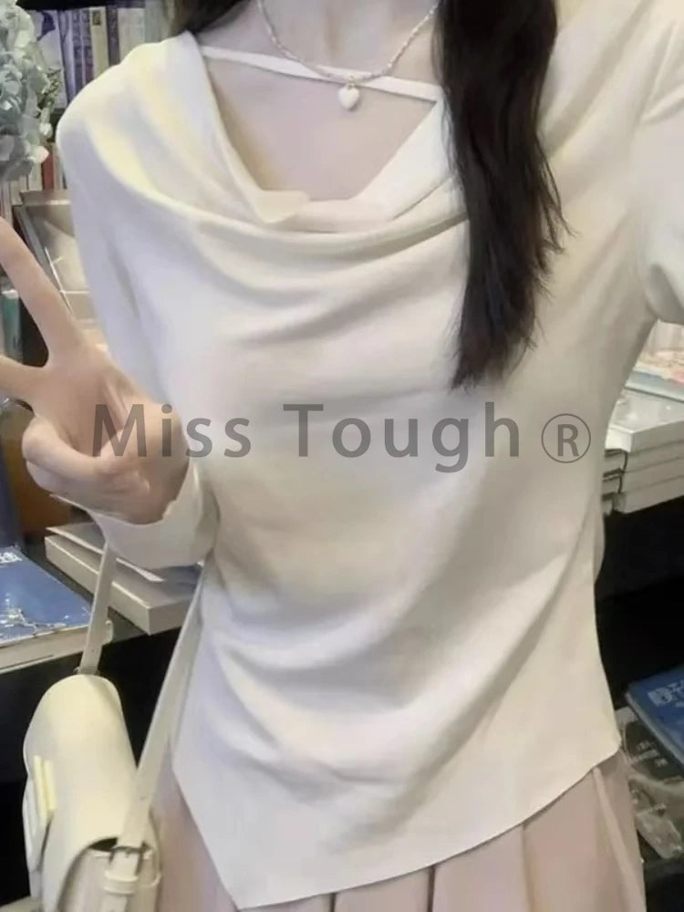 Miss tough Junior Sweet Autumn/Winter Asymmetrical A-Line Dress with Square Collar – Ankle Length, 