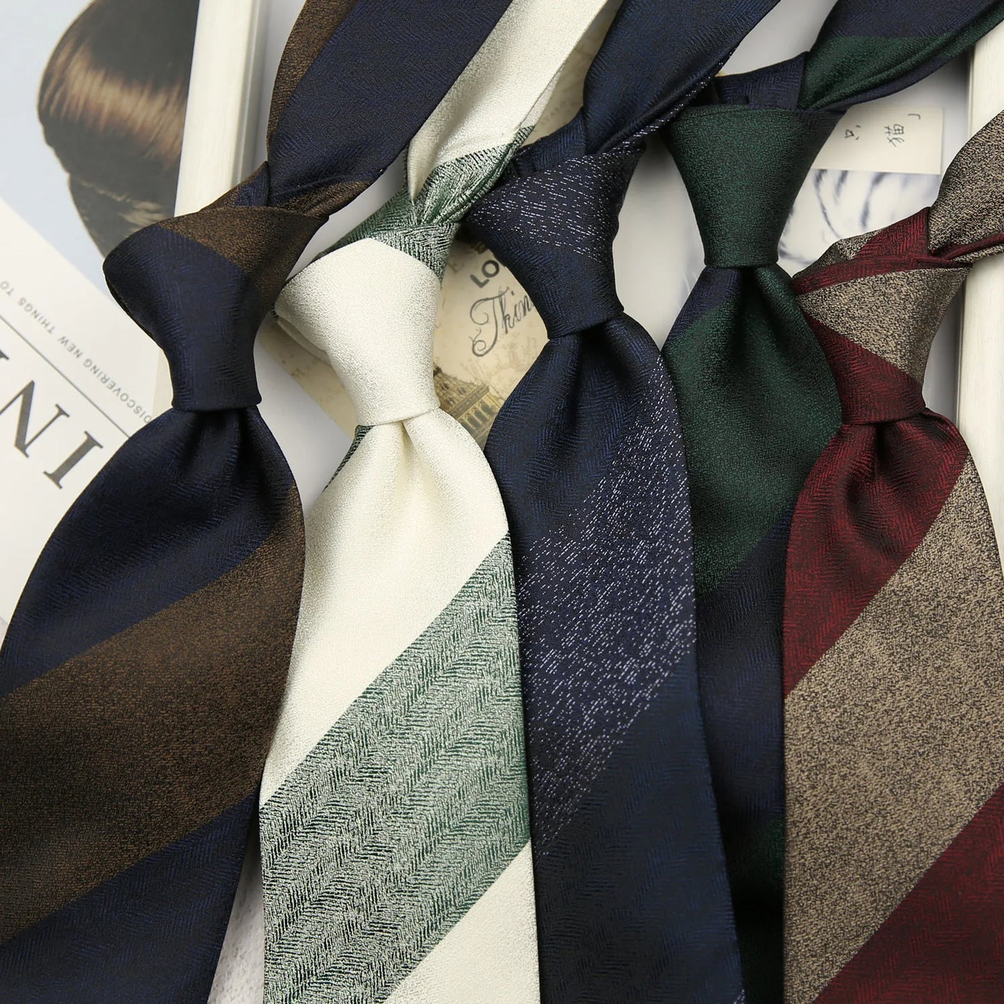 Title: Striped Polyester Neck Tie