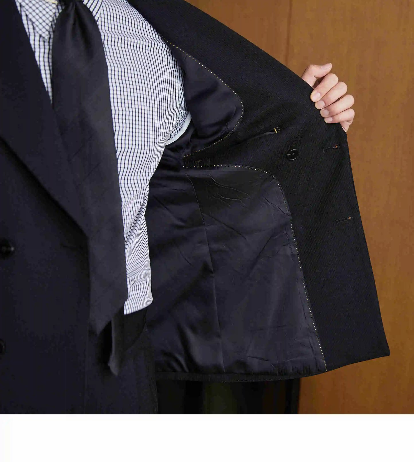 NSTOPOS Men's Business Slim Fit Double-Breasted Suit – Four Seasons Collection 2023