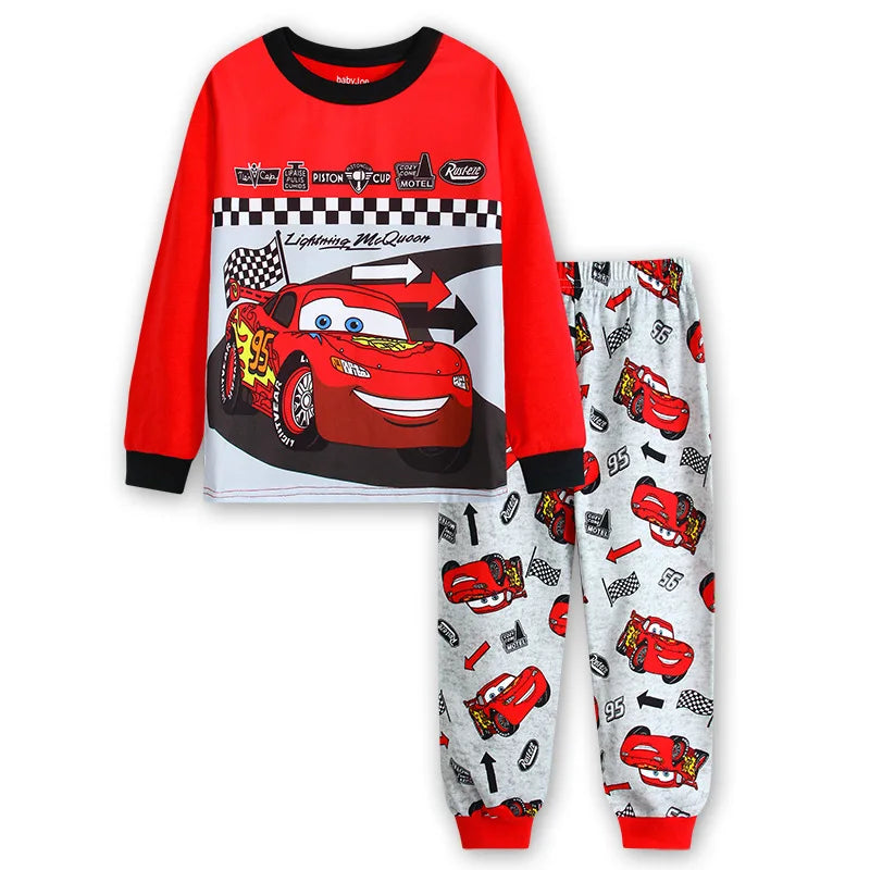 Disney Unisex Cartoon Print Cotton Pajamas for Kids (Ages 4-6Y)
