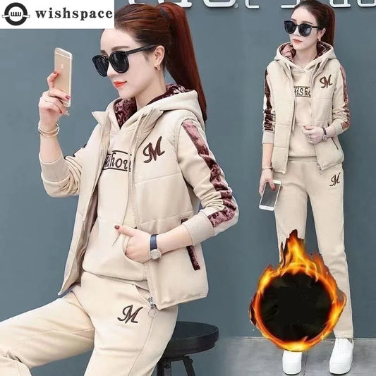 WISHSPACE Women's Indie Folk Cargo Pants with Appliques, Pockets, and Letter Pattern - Autumn/Winter Collection