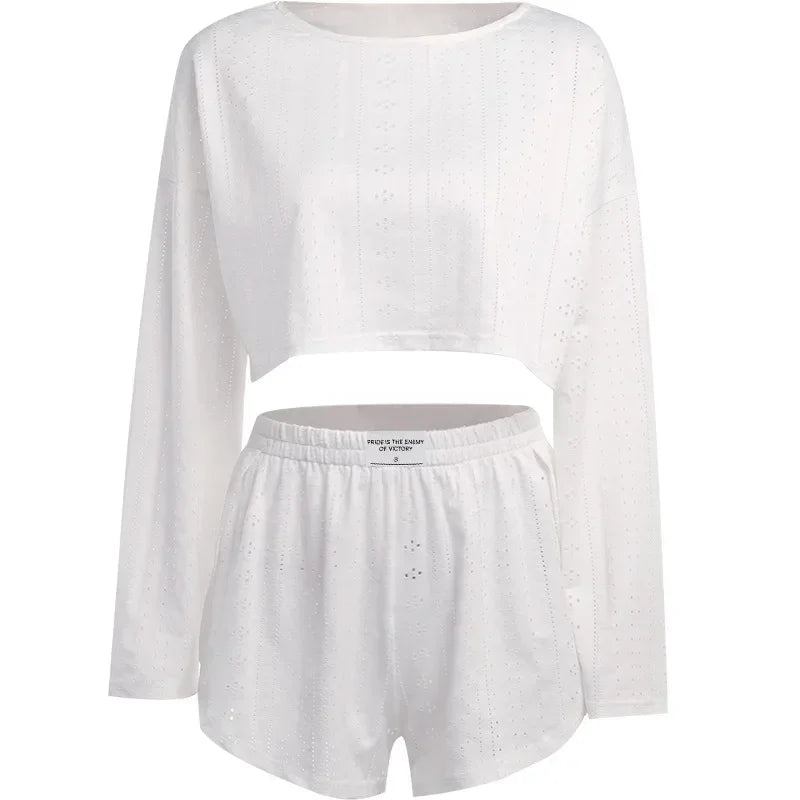 CYSAYS Women’s Casual Pullover Top with Hollow Out Details & Flare Sleeves – Summer 2024 Collection